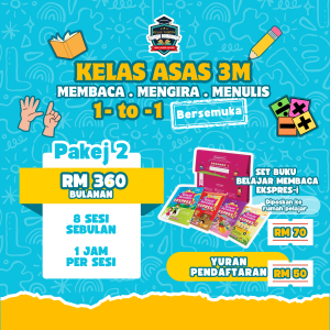 G. 1-to-1 Kelas Asas 3M 1-to-1 Offline @ Radia [ Pakej 2 : 8 Sesi ] ( Jun 2026 )